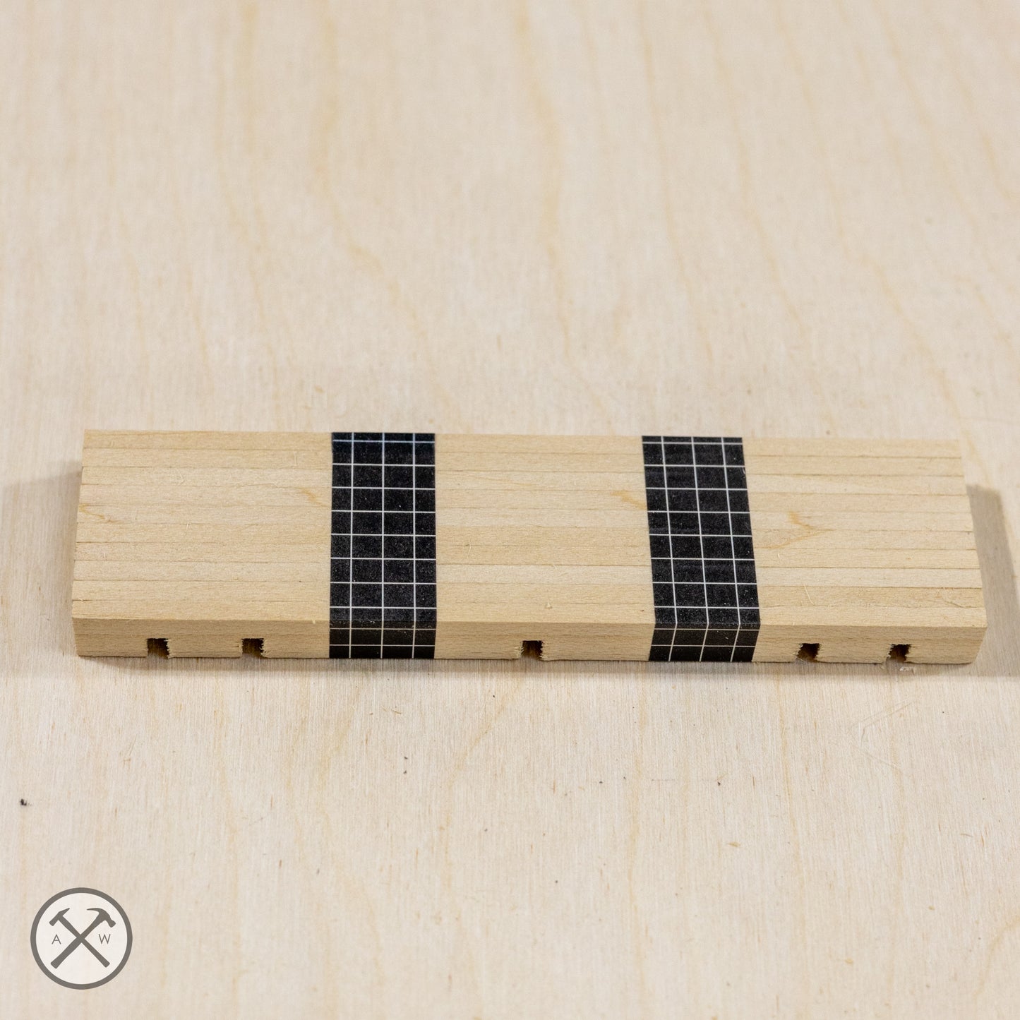 Bundled grid pieces for the asanoha starter kit.