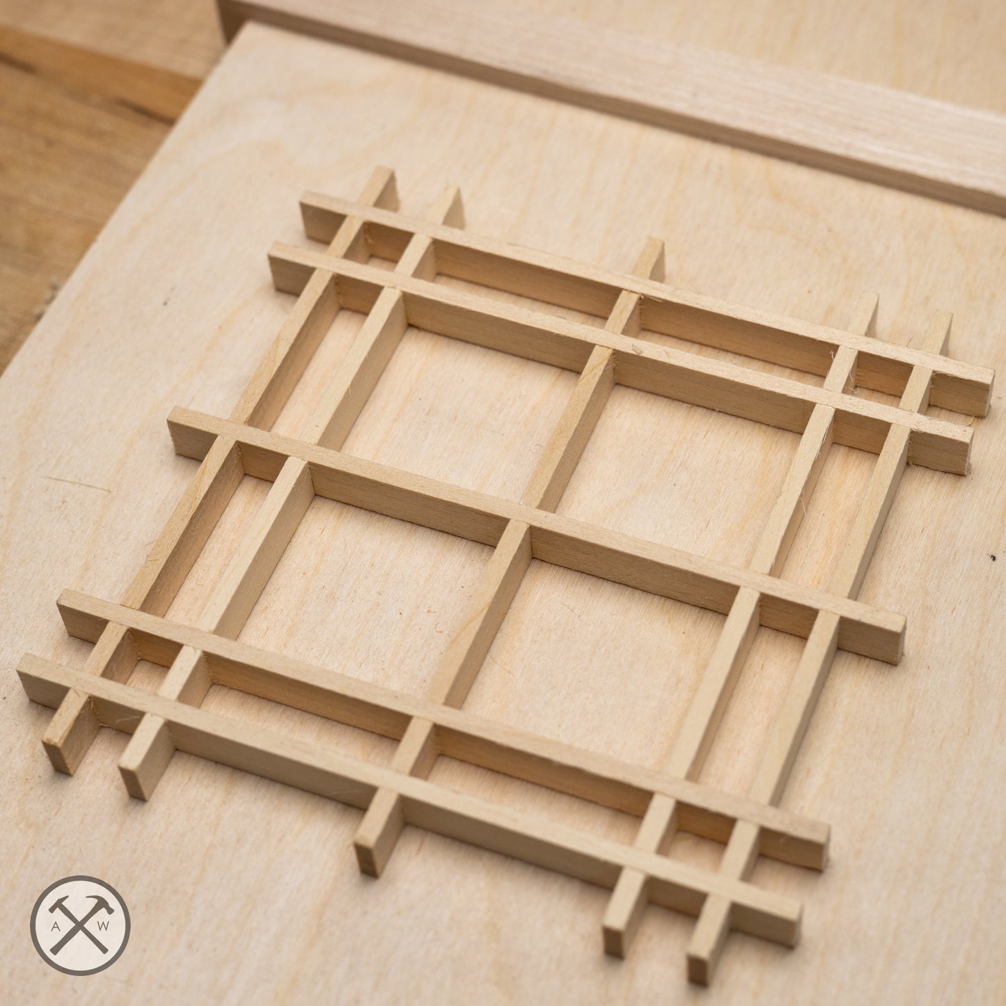 Kumiko grid from the asanoha starter kit